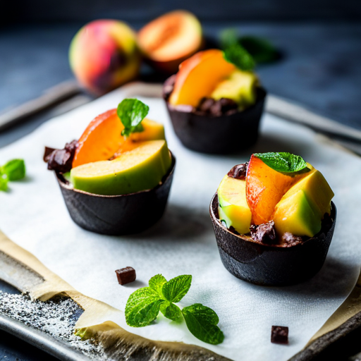 Chocolate-Peach-Melon Cups