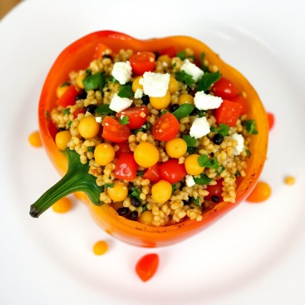 Mediterranean Stuffed Bell Pepper