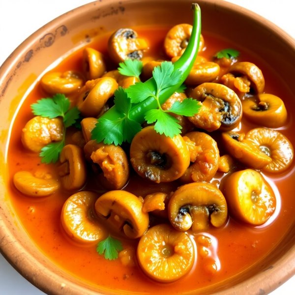 Mushroom Masala Sabji
