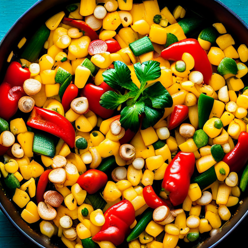 Mexican Style Corn & Bell Pepper Skillet