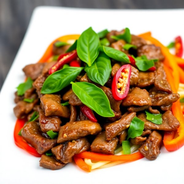 Thai Basil Beef Stir-Fry (Pad Krapow Neua)