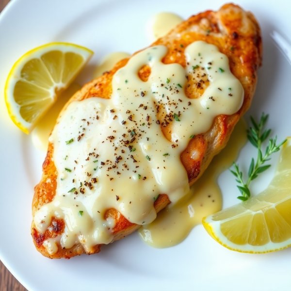 Creamy Garlic Chicken with Mayonnaise