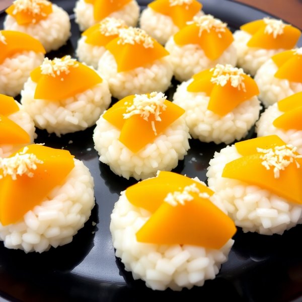 Mango Sticky Rice Bites