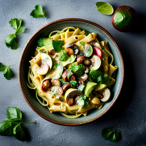 Apple-Mushroom Pasta Bowl