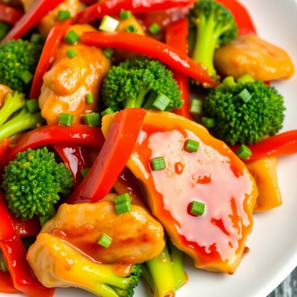 Ginger Honey Garlic Chicken Stir-Fry