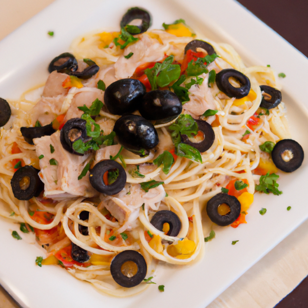 Tuna and Peppers Spaghetti