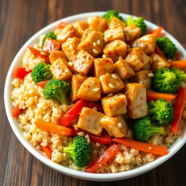 High-Protein Chicken and Quinoa Stir-Fry
