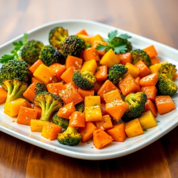 Garlic Roasted Broccoli & Carrot Antipasto