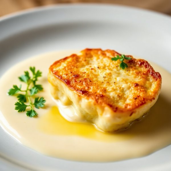 Pan-Seared Sweetbreads with Ajo Blanco Sauce