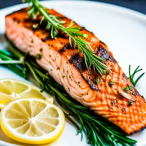 Grilled Salmon with Lemon and Herbs