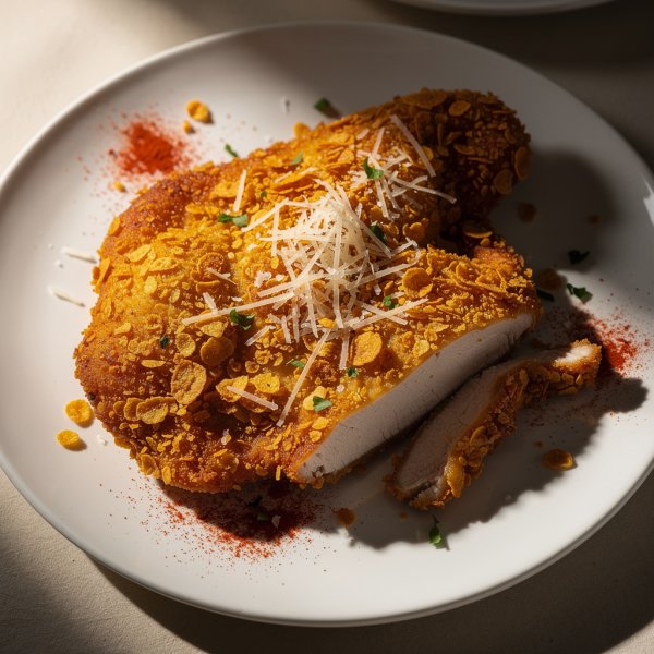 Savory Cereal-Crusted Chicken Cutlet