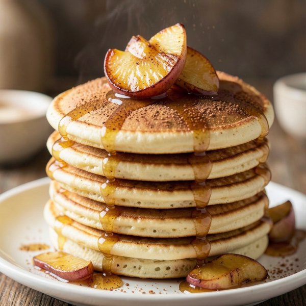 Apple Cinnamon Pancake Stack