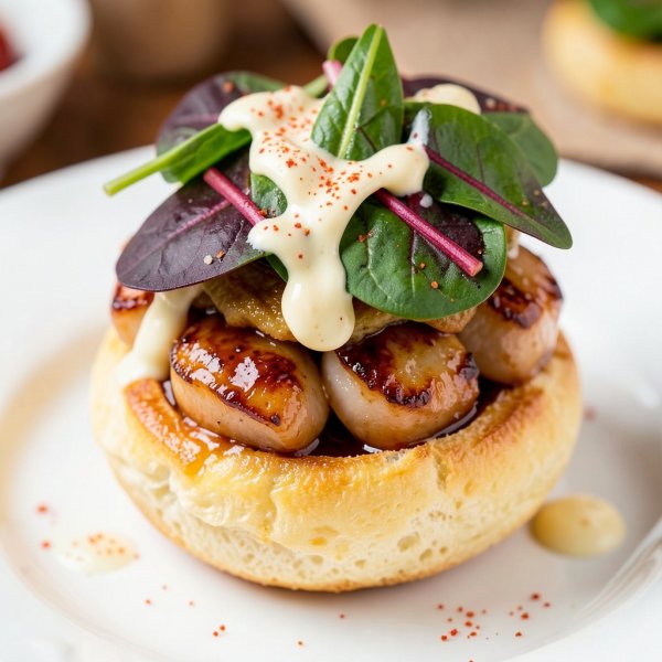 Mini Scallop Teriyaki Brioche Buns