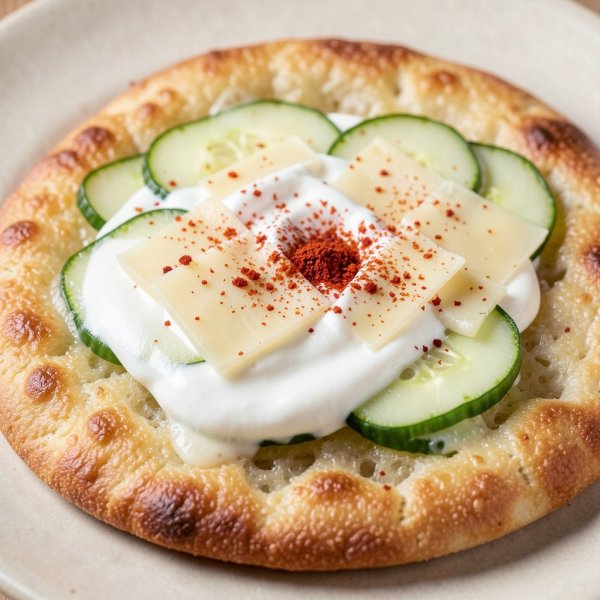Simple Yogurt and Cheese Flatbread
