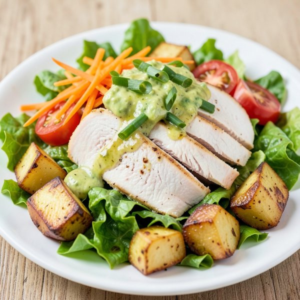 Chicken and Avocado Garden Salad