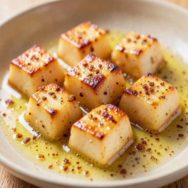 Sweet Paneer Cubes in Ghee