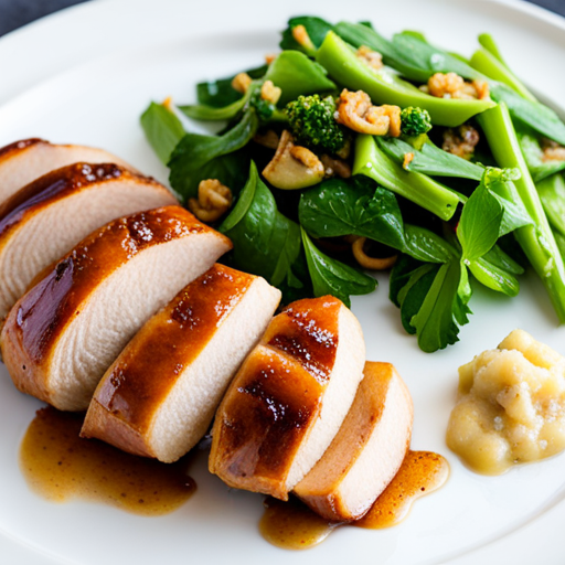 Pear and Walnut Stuffed Chicken Breast