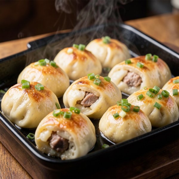 Steamed Lamb and Potato Dumplings