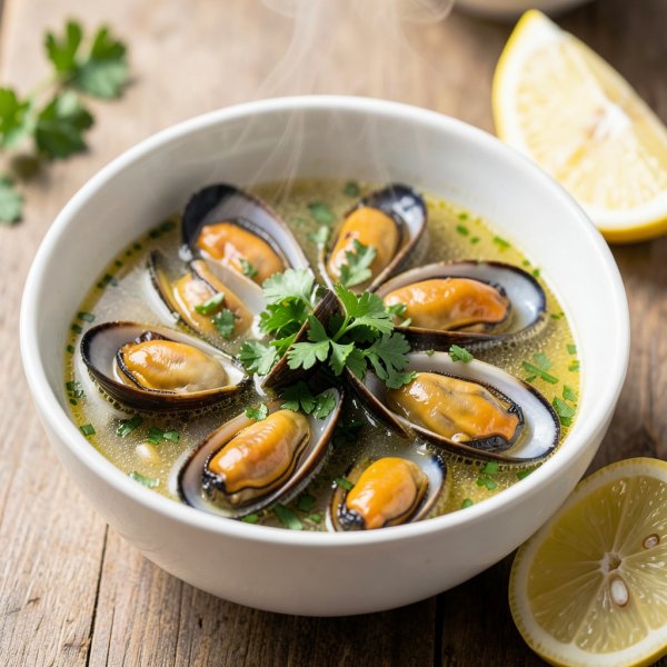 Garlic White Wine Mussels