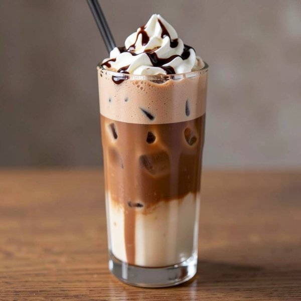 Quick Mocha Iced Latte with Instant Coffee