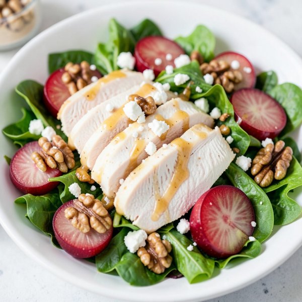 Chicken and Grape Salad with Honey Mustard Dressing