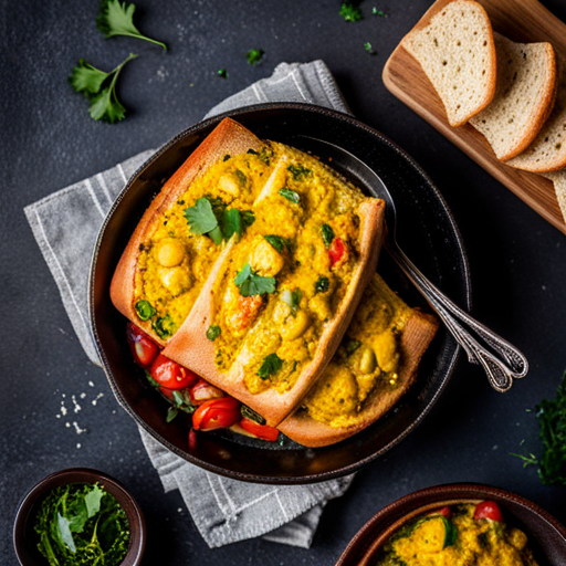 Egg Bhurji Stuffed Bread