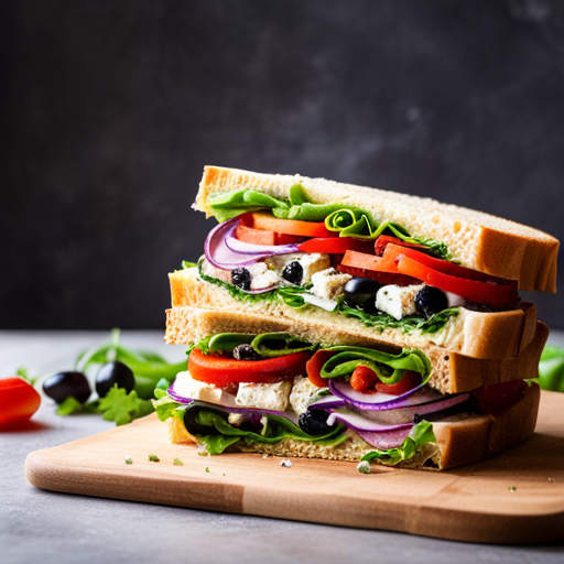 Mediterranean Veggie Sandwich