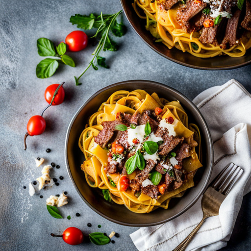 Italian Beef and Cheese Pasta