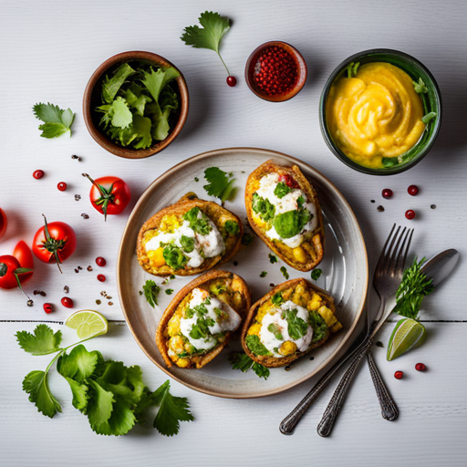 Avocado and Corn Stuffed Potatoes