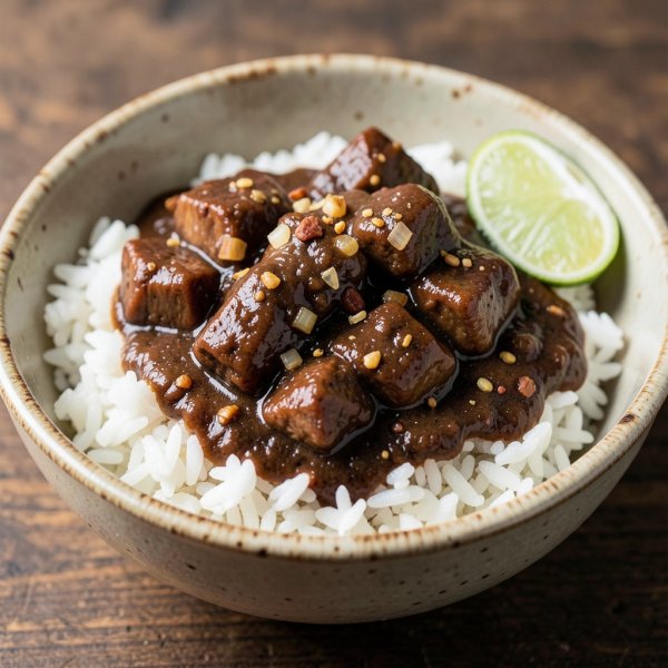 Chocolate-Chili Beef Mole Bowl