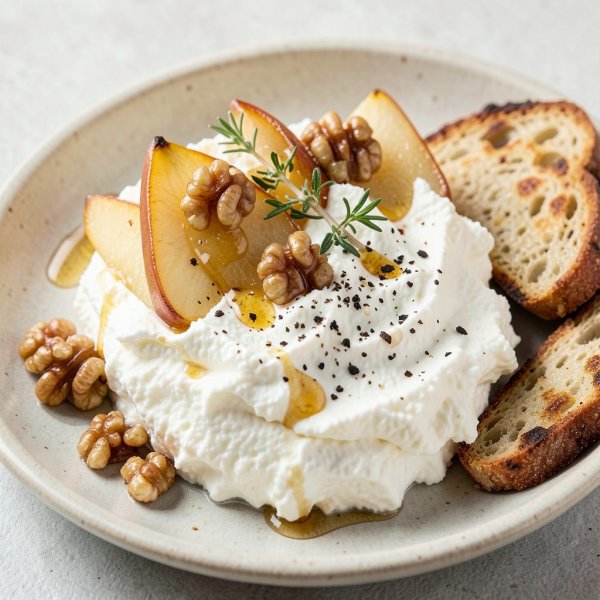 Whipped Feta with Honey-Roasted Pears