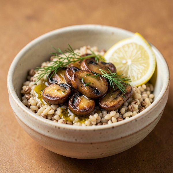 Valery’s Golden Mushroom Buckwheat Bowl