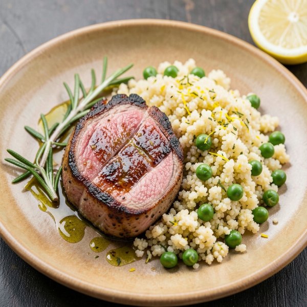 Rosemary Lamb with Lemon Couscous