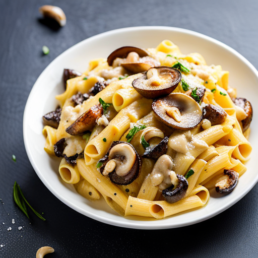 Creamy Mushroom and Cheese Pasta