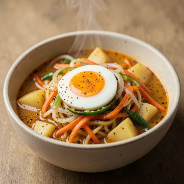 Spicy Yippee Noodle Ramen with Egg