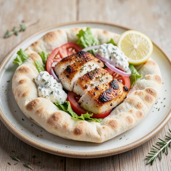 Lemon-Oregano Chicken Souvlaki with Homemade Pita