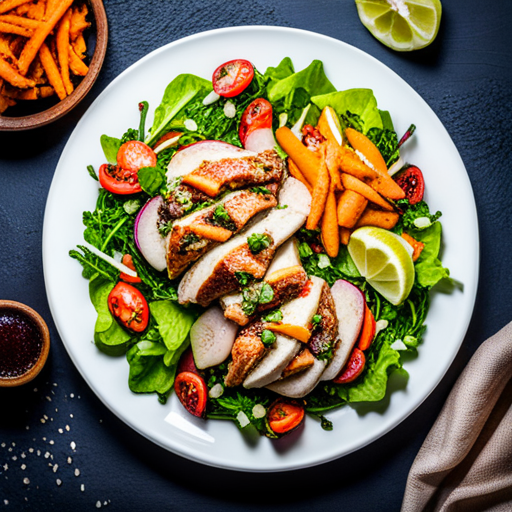 Mediterranean Chicken and Lamb Salad