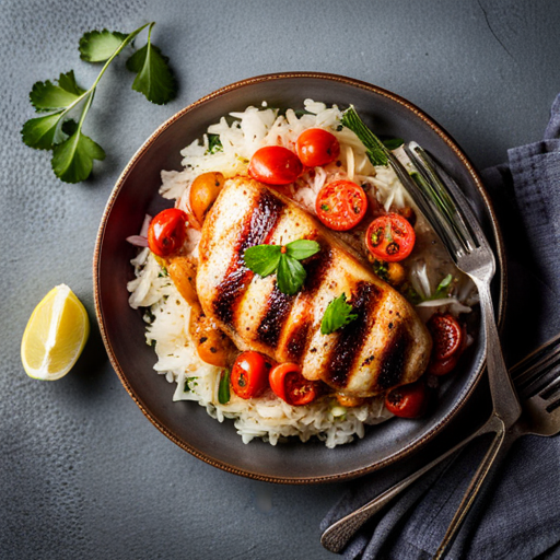 Garlic and Tomato Chicken with Rice