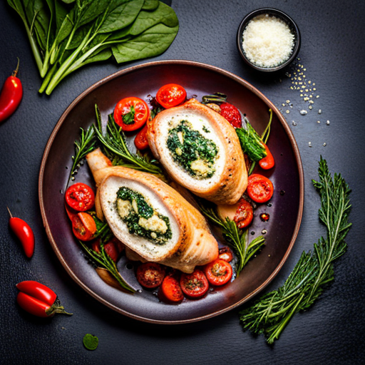 Spinach and Feta Stuffed Chicken Breast