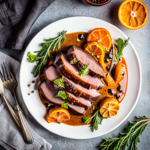 Pan-Seared Duck Breast with Orange Glaze