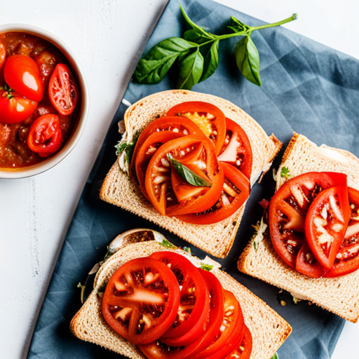 Tomato and Onion Sandwich