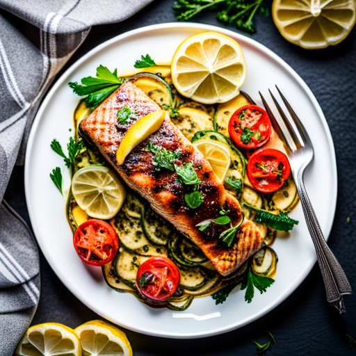 Grilled Lemon Garlic Salmon