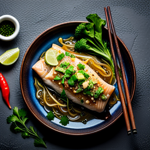 Steamed Fish with Ginger and Soy Sauce