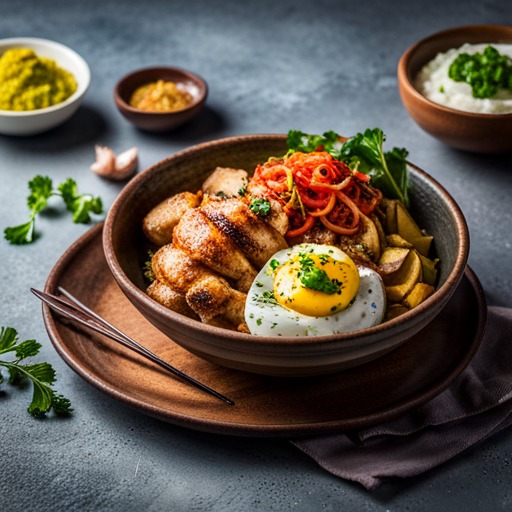 Chicken and Potato Rice Bowl