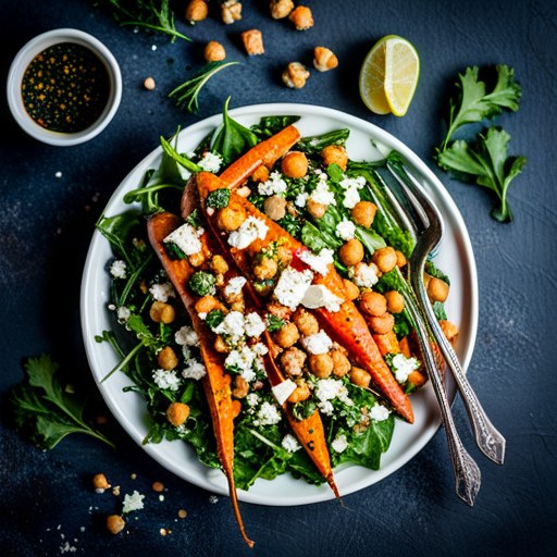 Roasted Carrot and Chickpea Salad