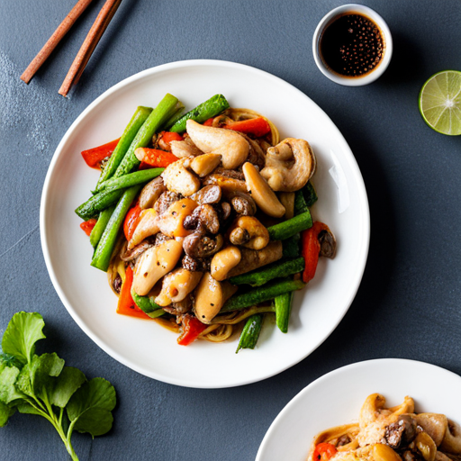 Coffee-Garlic Chicken Stir-Fry