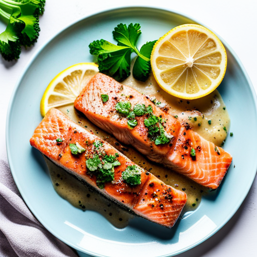 Keto Lemon Garlic Salmon