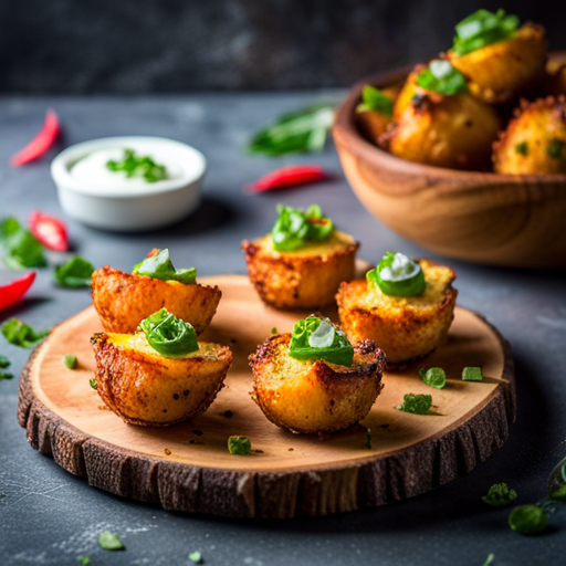 Cheesy Garlic Potato Bites