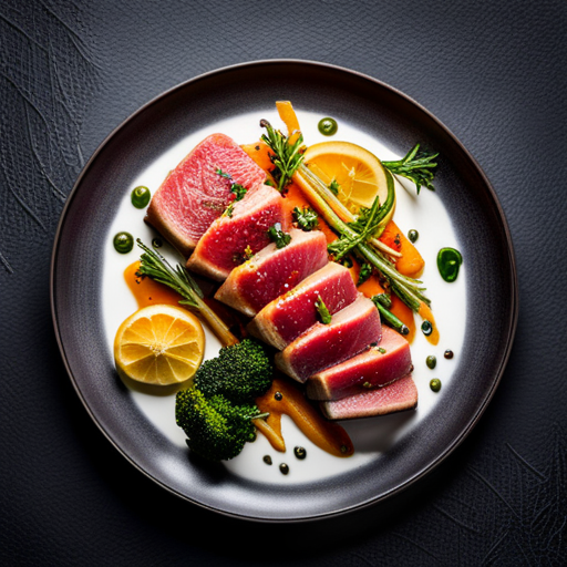 Seared Tuna with Citrus Glaze