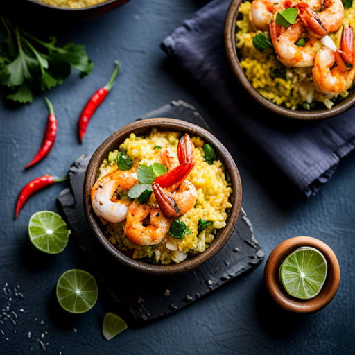 Spicy Coconut Rice with Shrimp